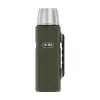 Termosas THERMOS TH-170028 470 ml, vakuuminiu būdu izoliuotas nerūdijantis plienas, armijos žalia, 24 val. karštas / šaltas