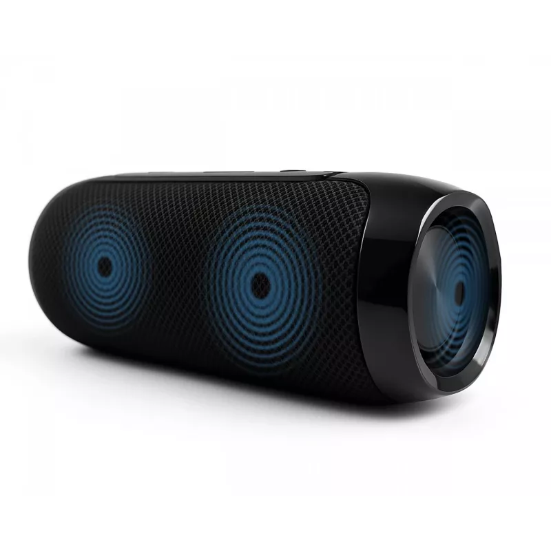 Nešiojamas „Bluetooth“ stereofoninis garsiakalbis SQUEAK SQ1008 — 14 W RMS, „Bluetooth 5.3“, 1200 mAh, IPX4, FM, LED, AUX, USB
