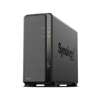 Synology DiskStation DS124 NAS/serveris Stacionarus Ethernet LAN Juoda RTD1619B