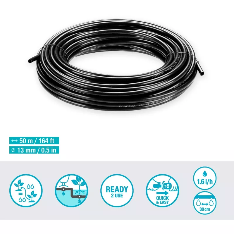 Gardena 13504-20 sodo žarna 50 m požeminė juoda