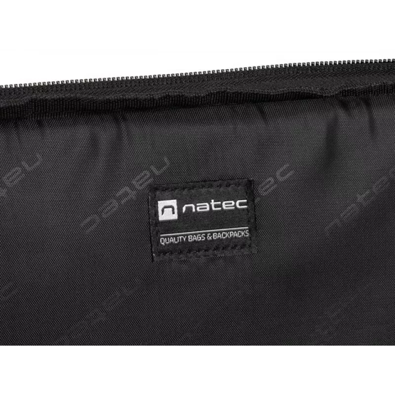 Portfelis NATEC Goa nešiojamiesiems kompiuteriams iki 39,6 cm (15,6 col.), poliesteris, 1 skyrius, pečių diržas, juodas