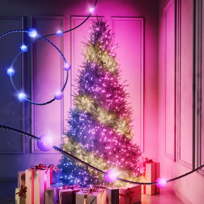 Twinkly Candies LED Kalėdų eglutės lemputės TWKP100RGB-T 6 m 100 perlų formos lempučių