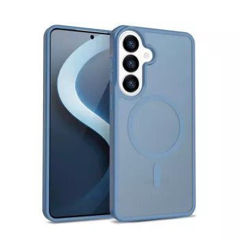 Crong Hybrid Matte Magnetic dėklas Samsung Galaxy S26 — PC+TPU, mėlynas