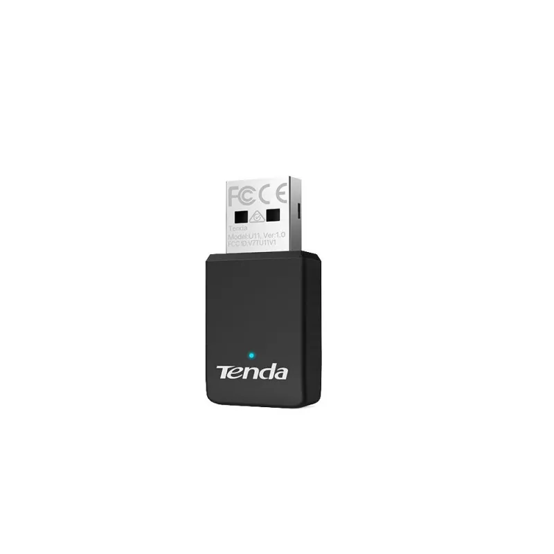 USB Wi‑Fi 6 adapteris TENDA U11 – Dviejų juostų 2,4/5 GHz, 600 Mbit/s, USB, juodas