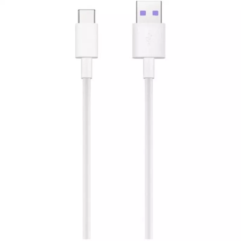 Huawei - AP71 / HL-1289 - Greito įkrovimo laidas / duomenų laidas Type-C – baltas BULK