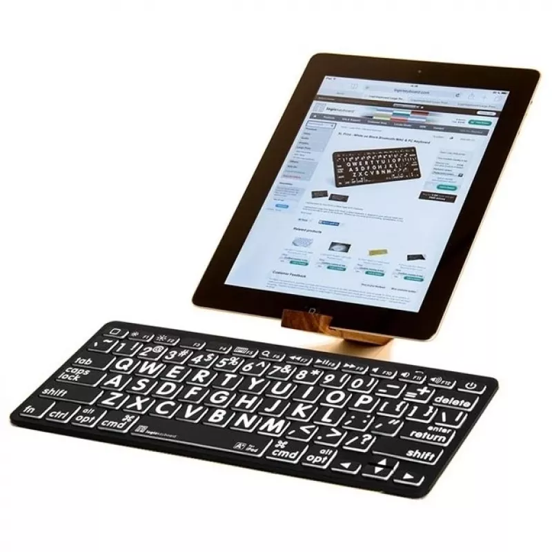 “Logickeyboard” universali “Bluetooth” klaviatūra LKB-LPWB-BTPC-DE QWERTZ vokiška, juoda