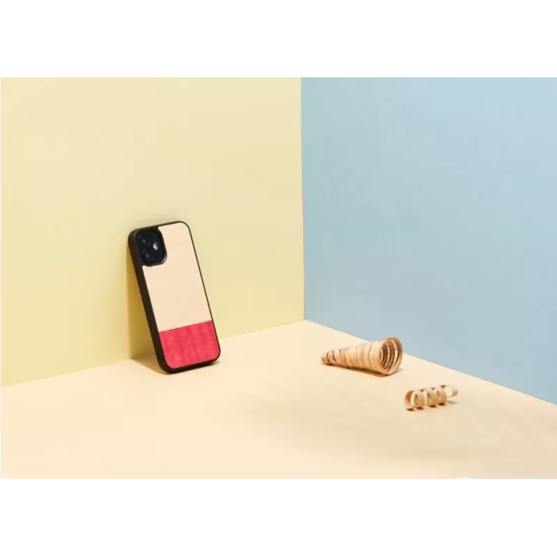Apsauginis telefono dėklas man and wood iPhone 12 mini — juodas