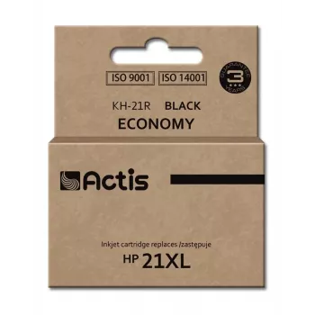 Rašalo kasetė ACTIS KH-21R suderinama su HP 21XL C9351A — juoda, pigmentinis rašalas 20 ml, didelio (XL) našumo, vienoje pakuotėje