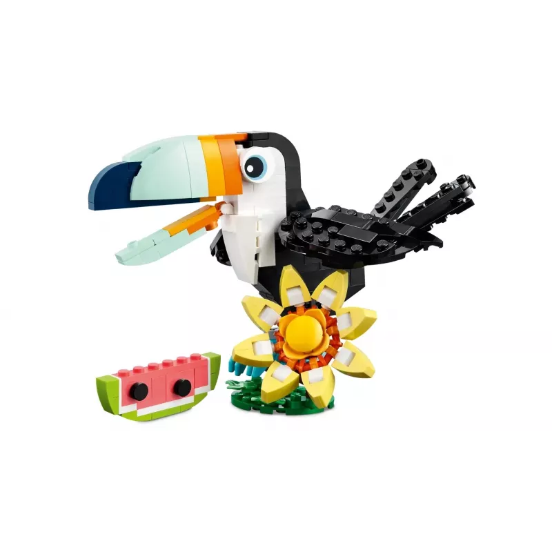 Konstravimo žaislas LEGO Creator 3 viename – laukiniai gyvūnai: atogrąžų tukano rinkinys 31173