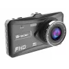 Vaizdo registratorius TRACER 4TS Full HD dviejų kanalų prietaisų skydelio kamera, 2 MP pagrindinė, 0,4 MP salono, 140°/60° kampai, 4 colių IPS ekranas, 150 mAh baterija, aliuminio korpusas, stovėjimo pagalba