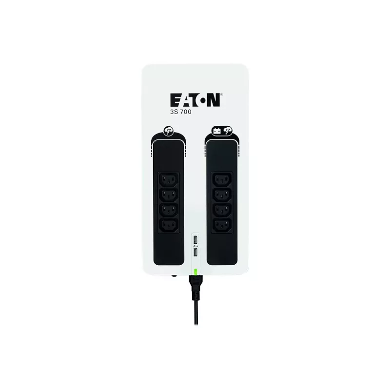 Eaton 3S700I nepertraukiamo maitinimo šaltinis (UPS) Atsarginis (Offline) 0.7 kVA 420 W 8 kintamosios srovės lizdai