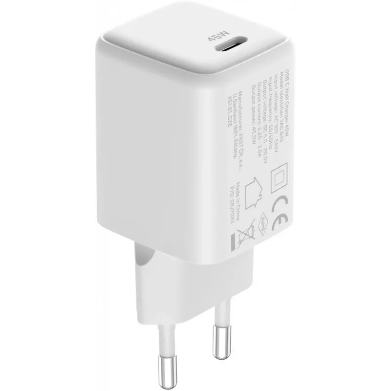 USB-C įkroviklis YENKEE G45 VOLT 45W Power Delivery 3.0, 3A išvestis