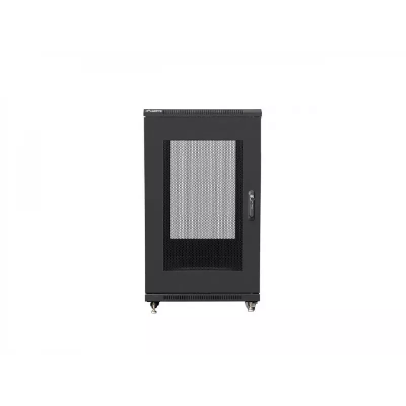 Laisvai stovinti spinta LANBERG FF01-6822-23B 22U, 19 colių bėgiai, 1159×600×800 mm, IP20, ratukai, rakinama spyna, juoda