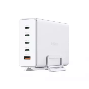 D-Link 240W GaN Įkroviklis, Vidaus, AC, Balta