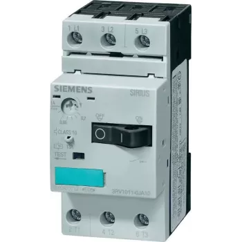 Siemens SIRIUS grandinės pertraukiklis 3RV1 3RV1011-1JA10 3 įprastai atviri kontaktai Maks. 690 V / 50/60 Hz (3RV1011-1JA10)