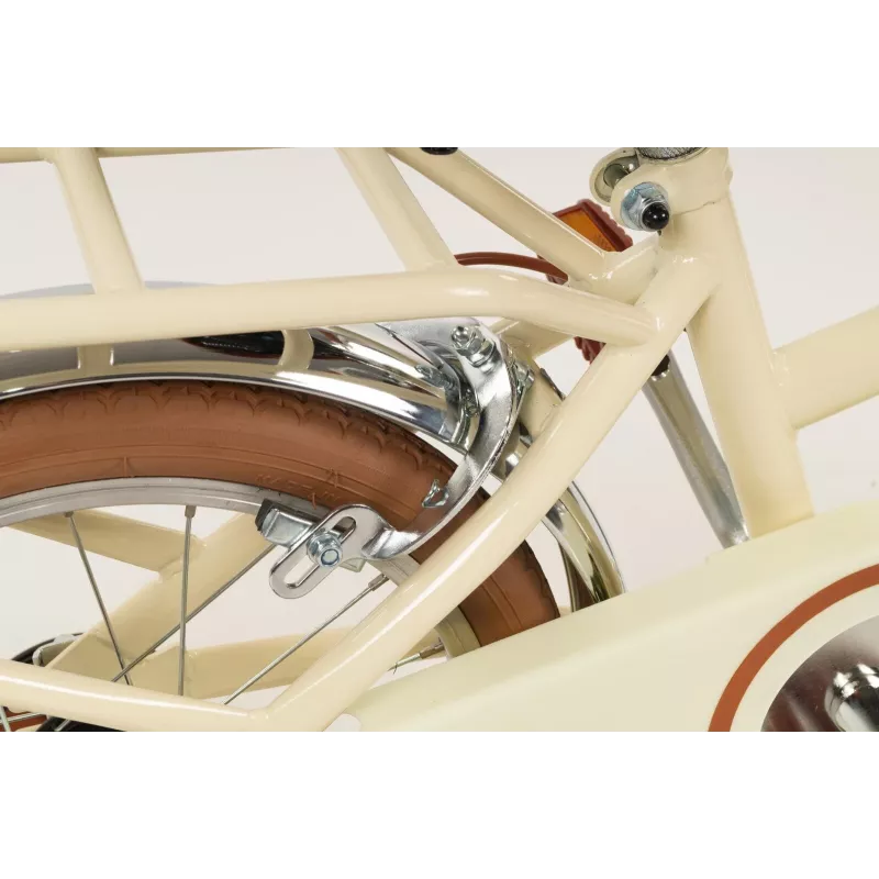Vaikiškas dviratis Toimsa 16 colių modelis TOI16231 Vintage Beige — 16 colių ratas, vaikų dviratis
