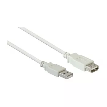 USB 2.0 ilginimo laidas A kištukas į A lizdą, pilkas, 0,6 m,