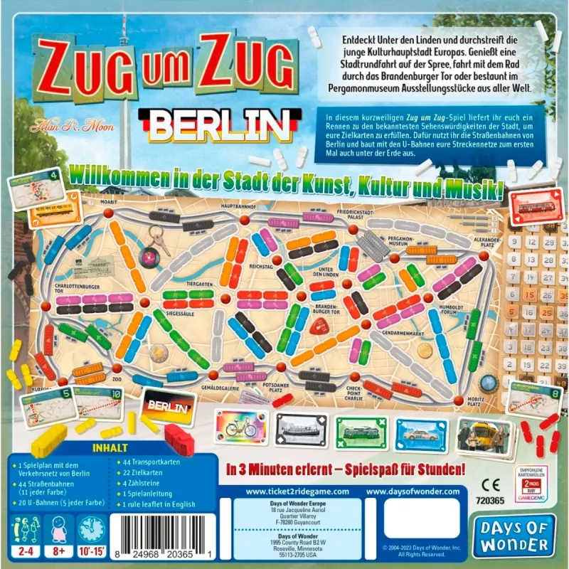 Zug um Zug: Berlin, stalo žaidimas
