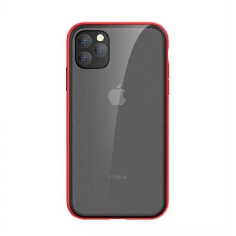 Apsauginis smūgiams atsparus dėklas COMMA Joy, skirtas iPhone 11 Pro, raudonas — smūgius sugeriantis apsauginis dangtelis