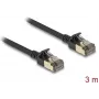 Tinklo kabelis DeLOCK RJ45 Cat.8.1 3 m juodas