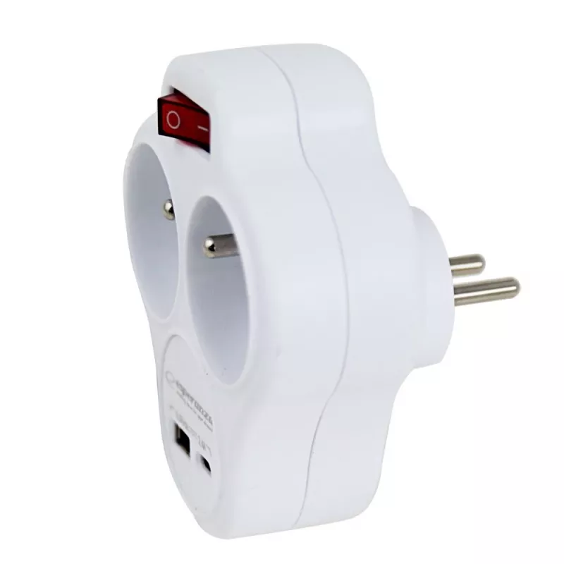 Esperanza ELK311W Elektrinis skirstytuvas 2 GN. USB-C USB-A ON. Baltas