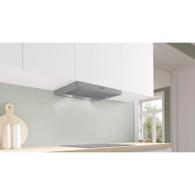 Bosch Serie 2 DFM064W55 gartraukis Pusiau įleidžiamas (ištraukiamas) Metallic, Sidabrinė 394 m³/h