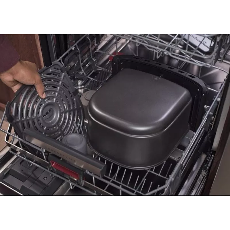 Karšto oro gruzdintuvė AEG AAF7SB — 6,9 l, 1700 W, skaitmeninis valdymas lietimu, juoda