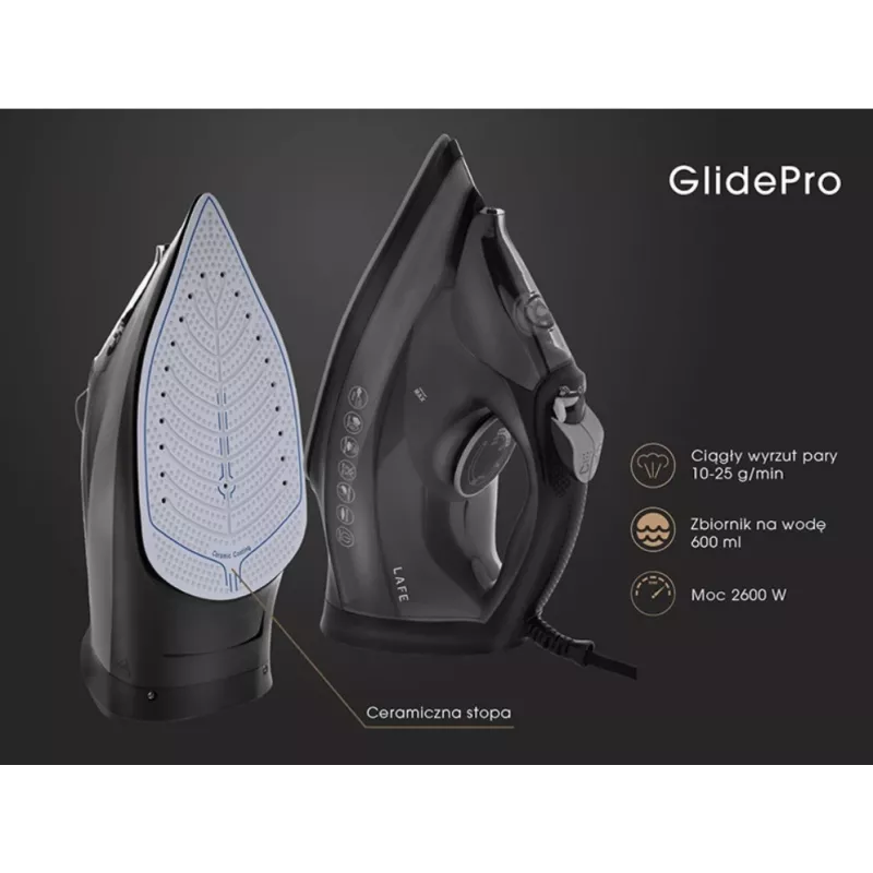 Lyginimo lygintuvas Bosch GlidePro 2600W modelis 47582 — garų lygintuvas buitiniam naudojimui
