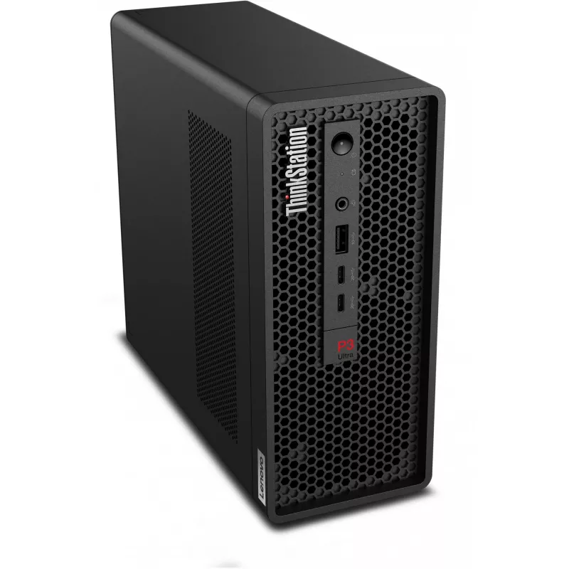 Lenovo ThinkStation P3 Ultra SFF Gen 2 Intel Core Ultra 7 265 32 GB DDR5-SDRAM 512 GB SSD Windows 11 Pro darbo stotis juoda