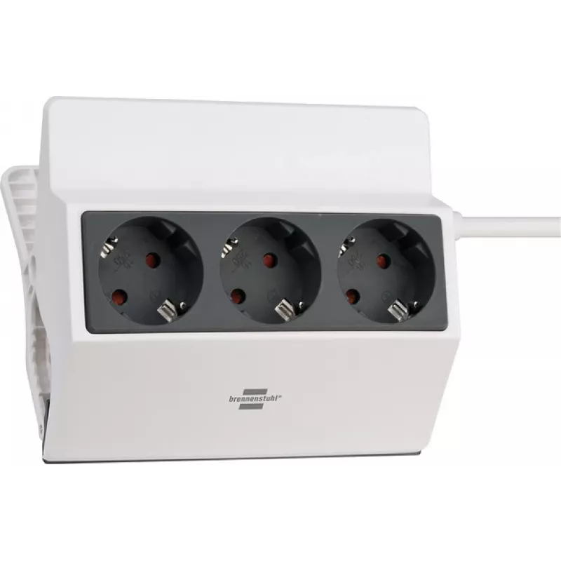 Brennenstuhl 1150070, 3 m, 3 kintamosios srovės išėjimai, vidaus, IP20, antracito, Balta, 16 A