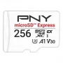 „MicroSDXC“ atminties kortelė „PNY microSD Express“ 256 GB UHS‑I skaitymas 890 MB/s rašymas 750 MB/s U3 V30