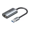 USB į Gigabit Ethernet adapteris Vention CEZ — laidinė USB magistralės sąsaja, 1000 Mbit/s, Pilka