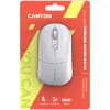 Canyon MW-22 CNS-CMSW22SW pelė – 2 viename Bluetooth/2,4 GHz – optinė – 800/1200/1600 DPI – 4 mygtukai – RGB apšvietimas – įkraunama – sniego balta