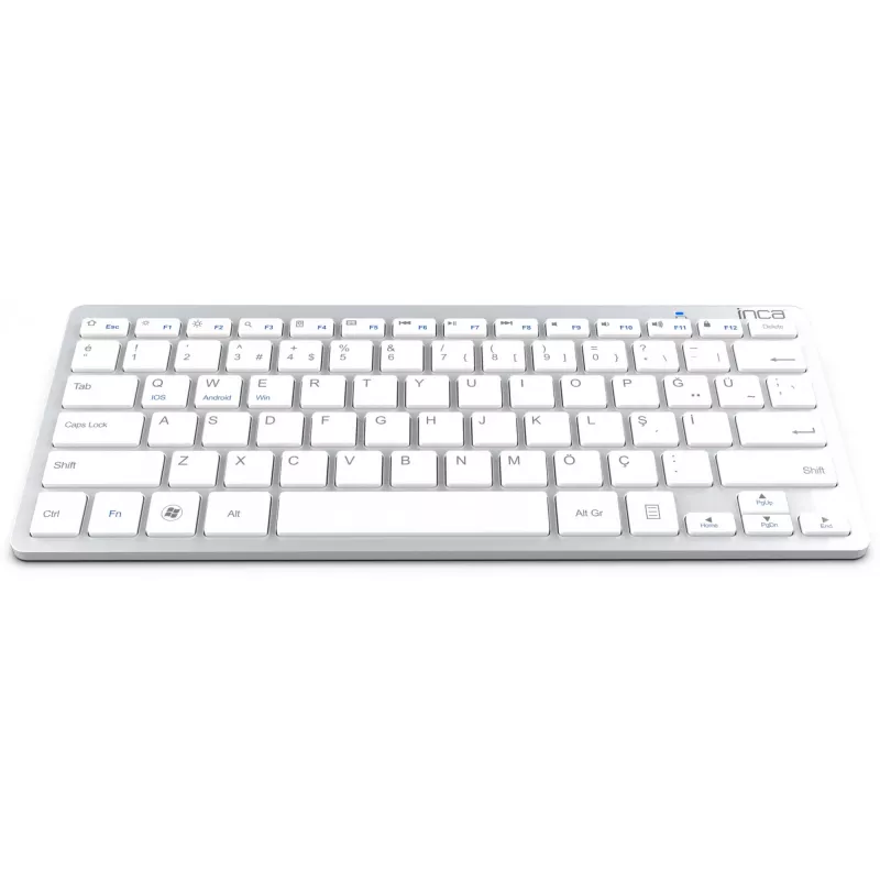 Belaidė klaviatūra Inca IBK-569BT Bluetooth 78 klavišų metalinė sidabrinė