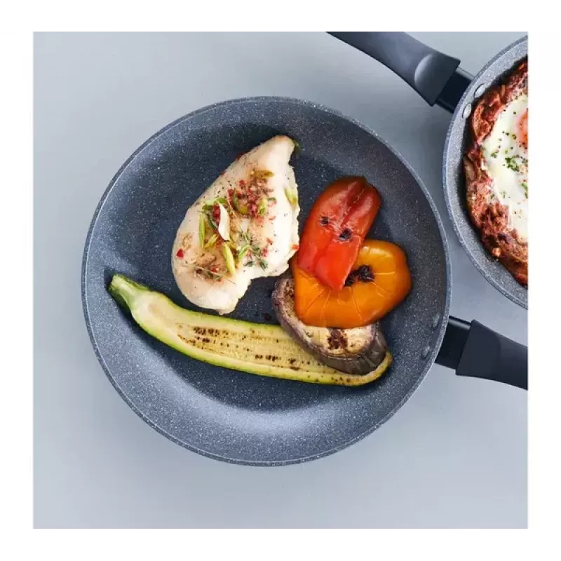 Penkių dalių Russell Hobbs keptuvių rinkinys Metallic Marble RH02814EU7 — nelimpanti danga, įvairūs dydžiai