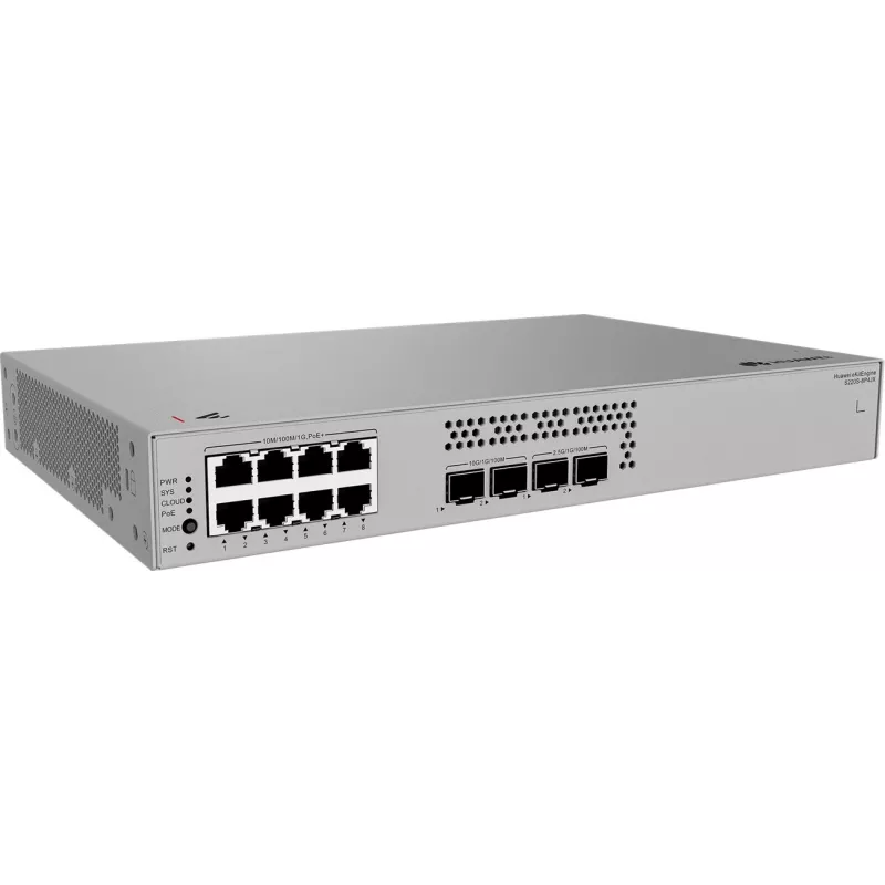 Huawei S220S-8P4JX Gigabit PoE komutatorius, 2x 2.5G SFP, 2x SFP+ 8x POE, 2x 2.5G SFP, 2x SFP+