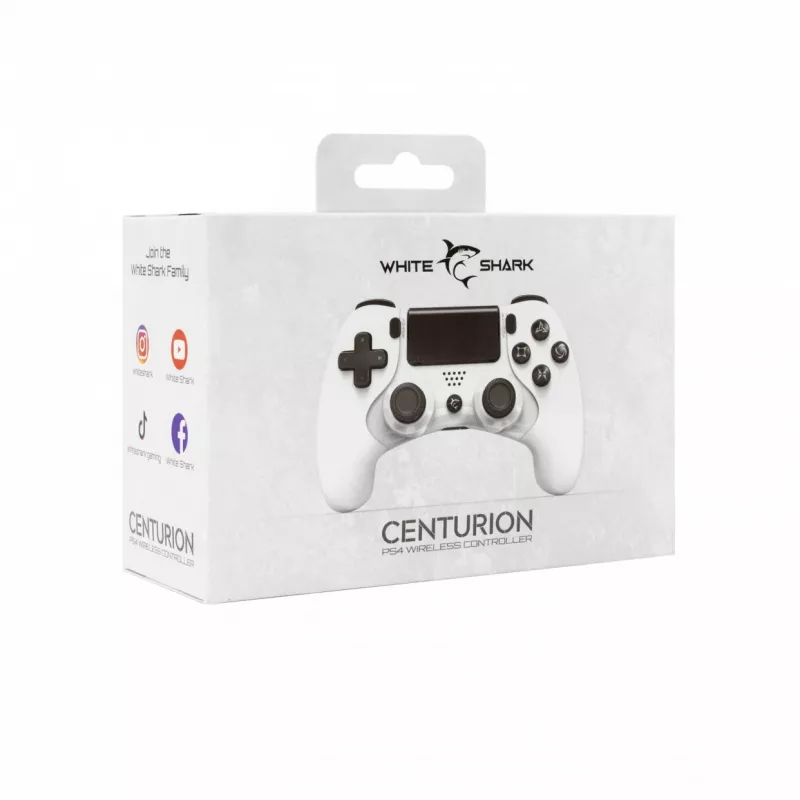 Žaidimų pultelis White Shark CENTURION Juoda White Bluetooth PlayStation 4 3