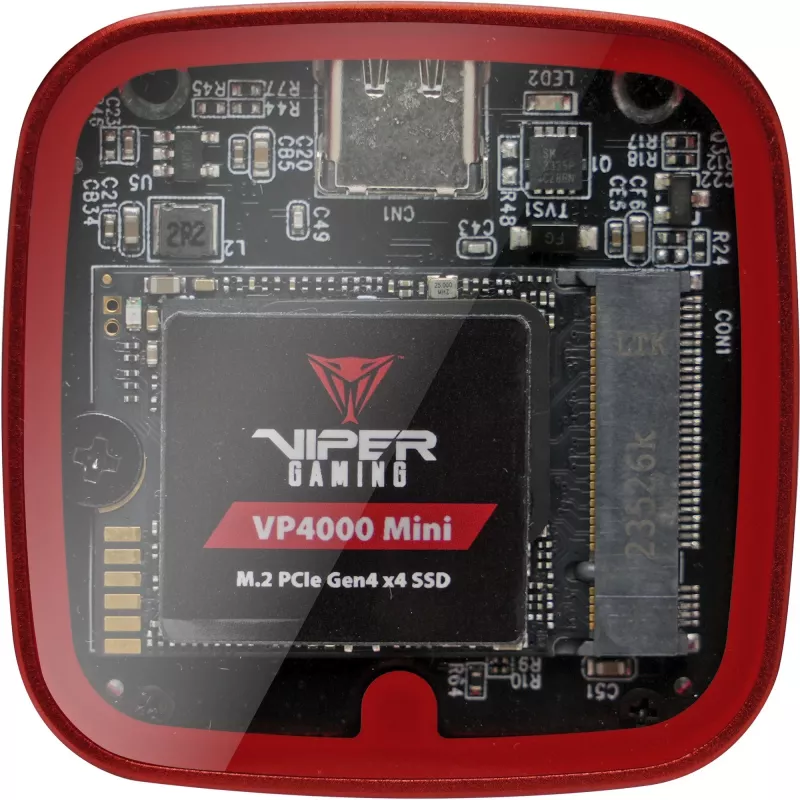 Išorinis M.2 NVMe korpusas PATRIOT EV330U31CK, skirtas 2230 SSD, USB Type-C 3.2 Gen2 10 Gbps