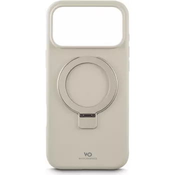 Apsauginis Urban Stand dėklas, „white diamonds“, skirtas „Apple iPhone 17 Pro Max“ – smėlio spalvos, integruotas stovas