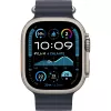 APPLE Watch Ultra 2 GPS + Cellular 49mm Natural Titanium Case su Navy Ocean apyranke