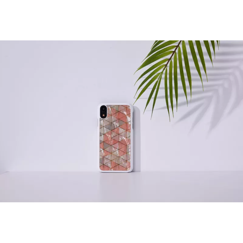 Išmaniojo telefono dėklas iKins, skirtas iPhone XR — deimantinis baltas apsauginis dangtelis