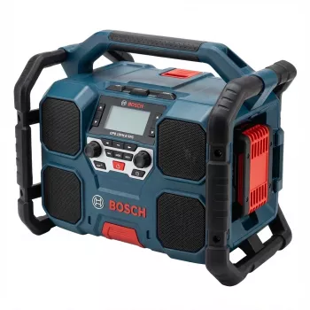 Belaidis statybviečių radijas Bosch GPB 18VH-6, suderinamas su Bosch 18V baterijų sistema