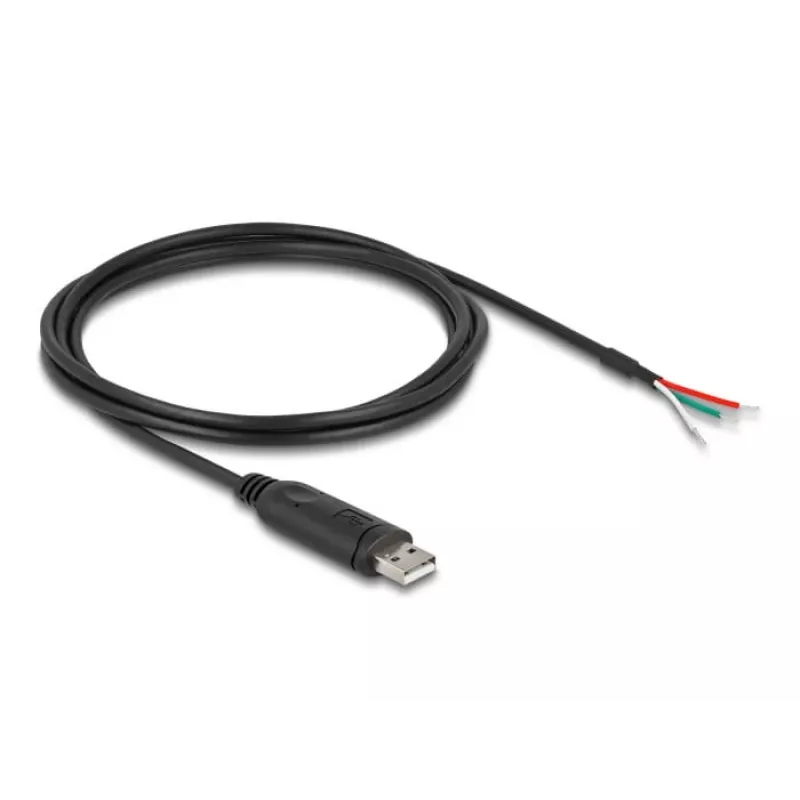 DeLOCK adapterio kabelis USB 2.0 Type-A į nuoseklųjį RS-485 2 m juodas
