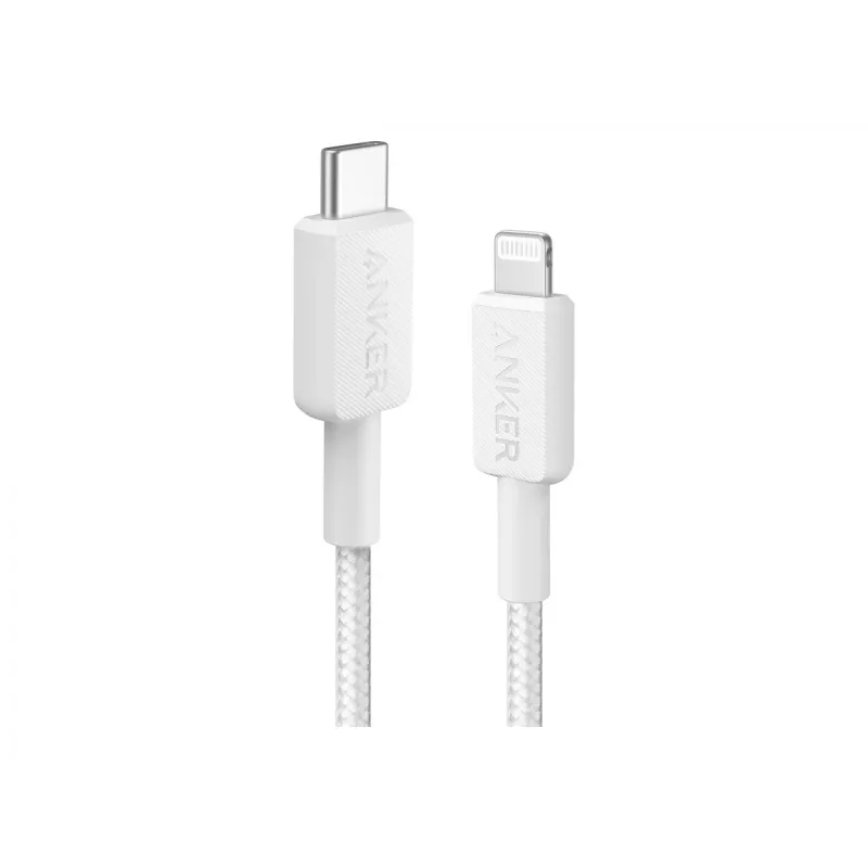 Lightning laidas Anker A81B5G21 — 0,9 m, USB‑C į Lightning, baltas