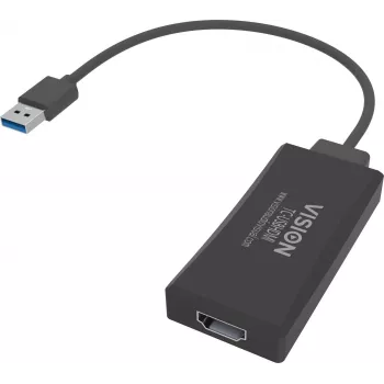 USB grafikos adapteris Vision TC-USBHDMI 1920 x 1080 pikselių juodas