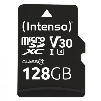 ATMINTIES KORTELĖ MICRO SDXC 128 GB C10/SU ADAPTERIU 3433491 INTENSO