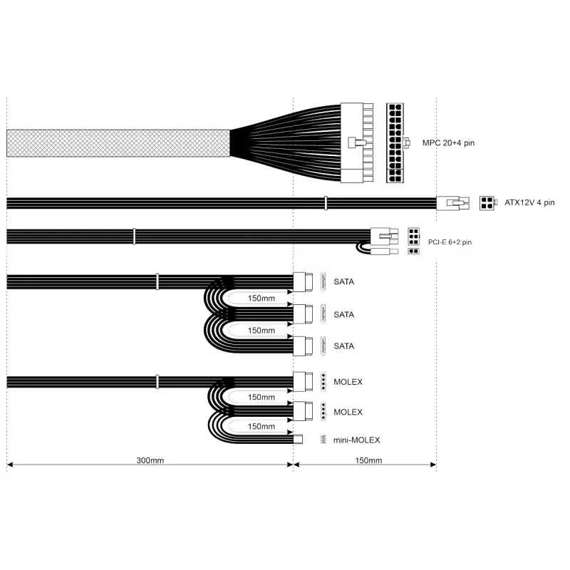 Maitinimo blokas Akyga AK-B1-500, 500 W, ATX 2.31, 20+4 kontaktų, 120 mm ventiliatorius, nemodulinis