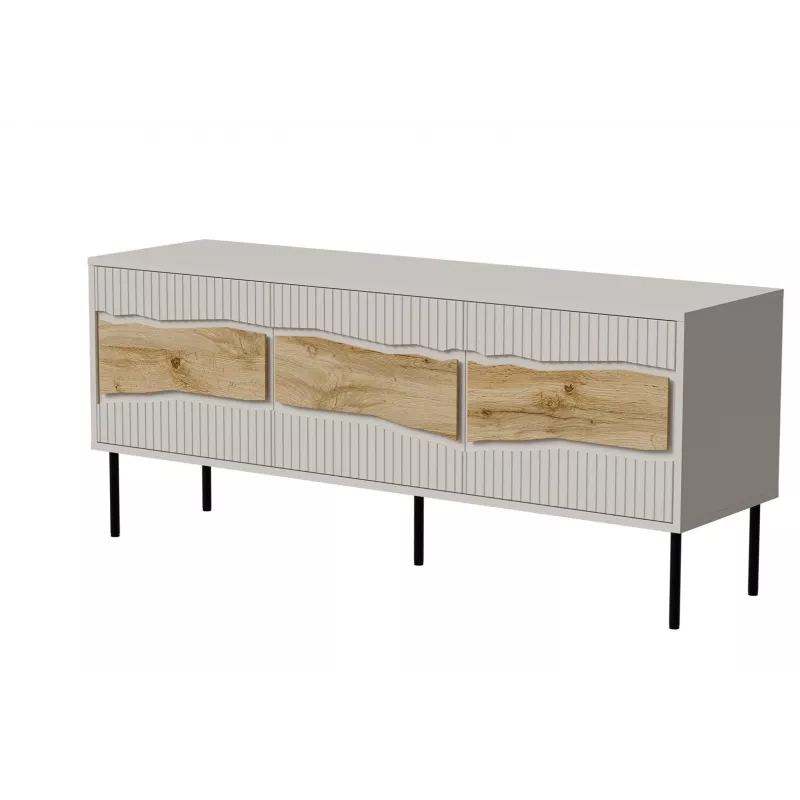 Cama INSERTO 3D TV spintelė 143.5x40x61.5 kašmyro + LED