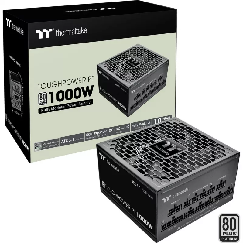 Maitinimo blokas Thermaltake Toughpower PT PS-TPP-1000FNFAPE-1 1000W 80 Plus Gold