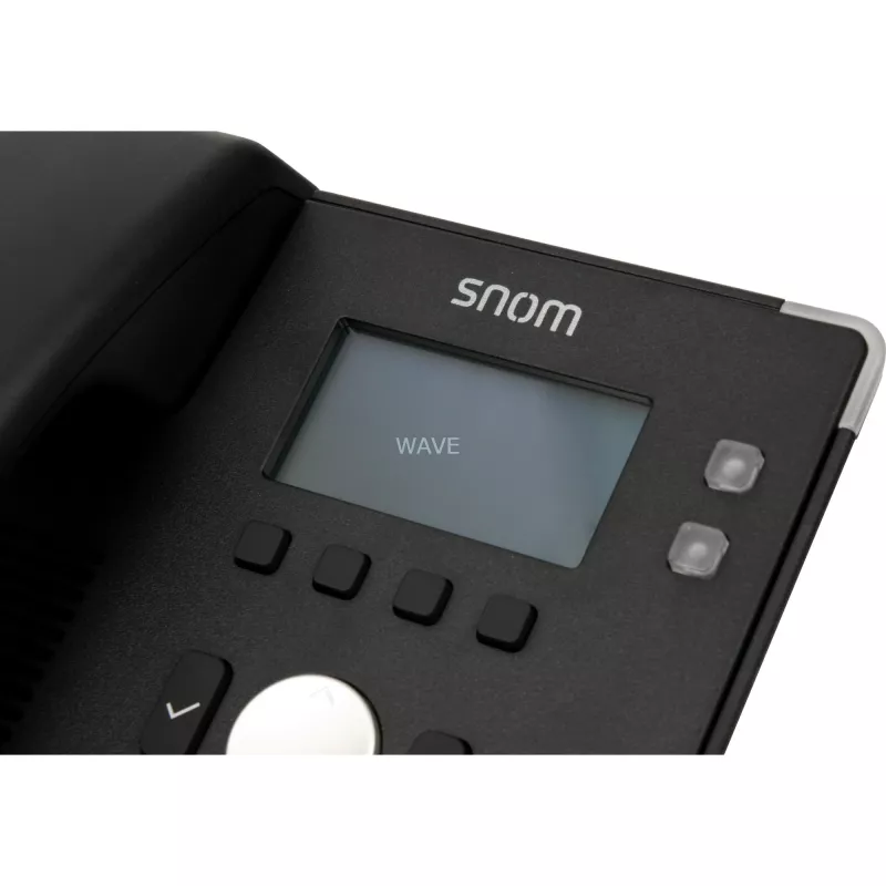 snom D120 - VoIP telefonas - trijų krypčių skambučiai - SIP - 2 laidai - juoda (4361)